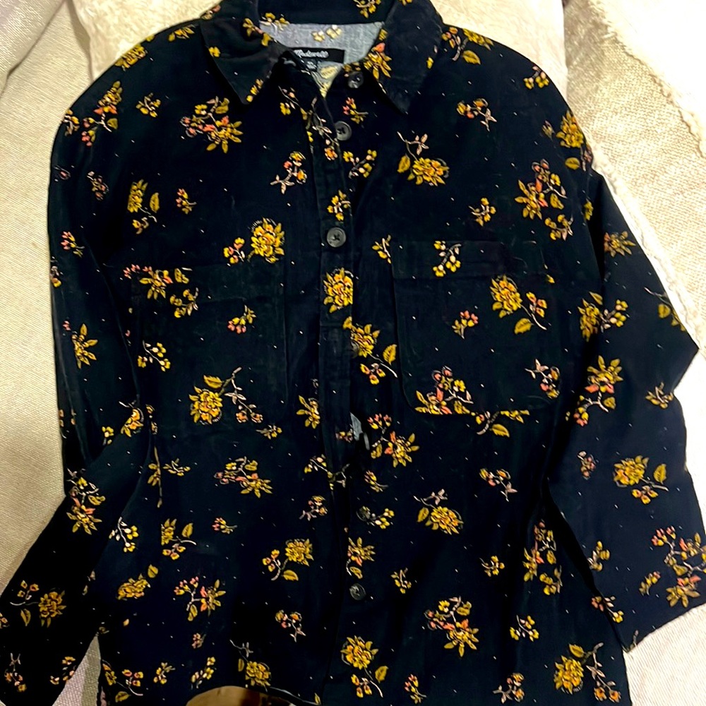 Madewell long sleeve button up. Corduroy.